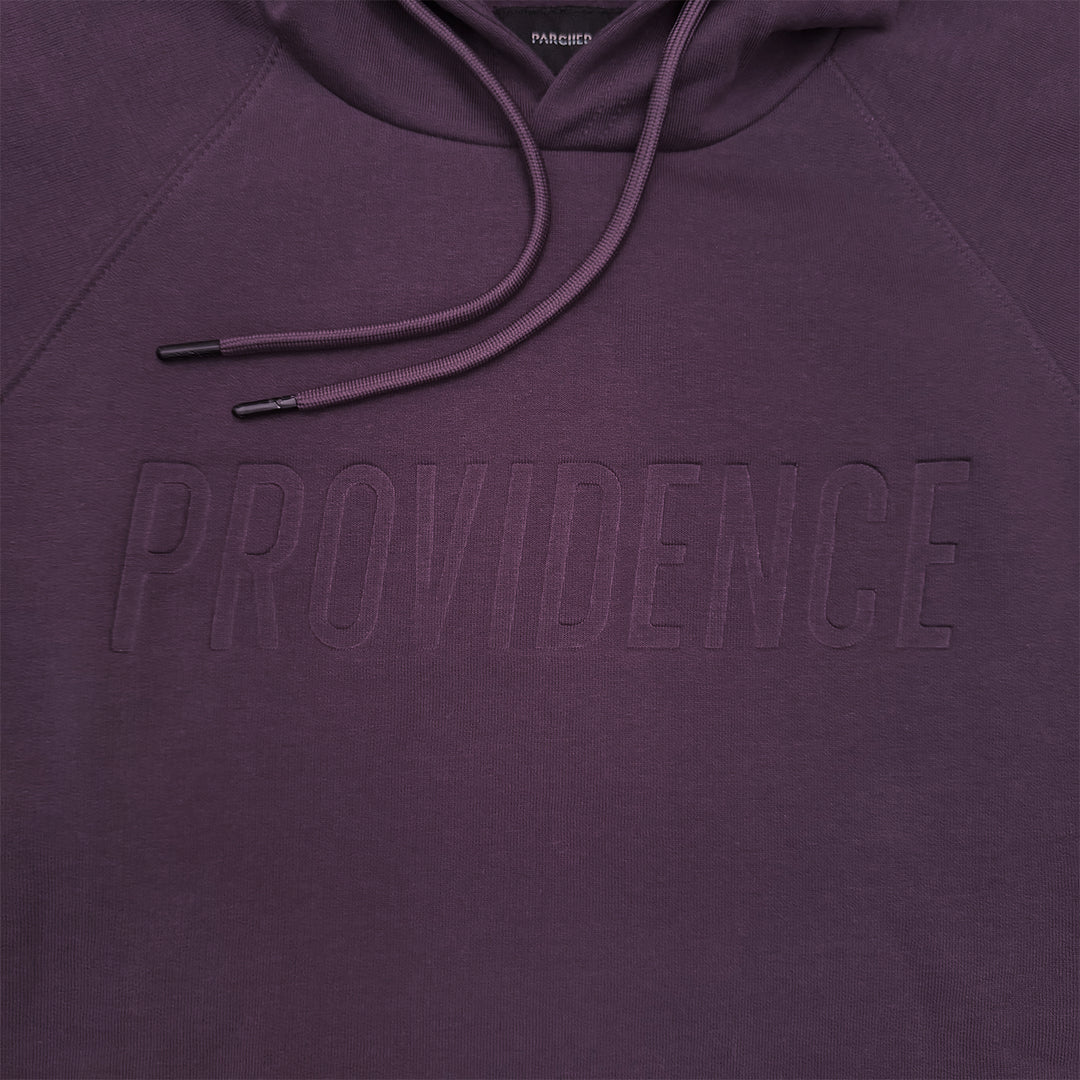 Providence Block Deboss Hooded Sweatshirt - Eggplant