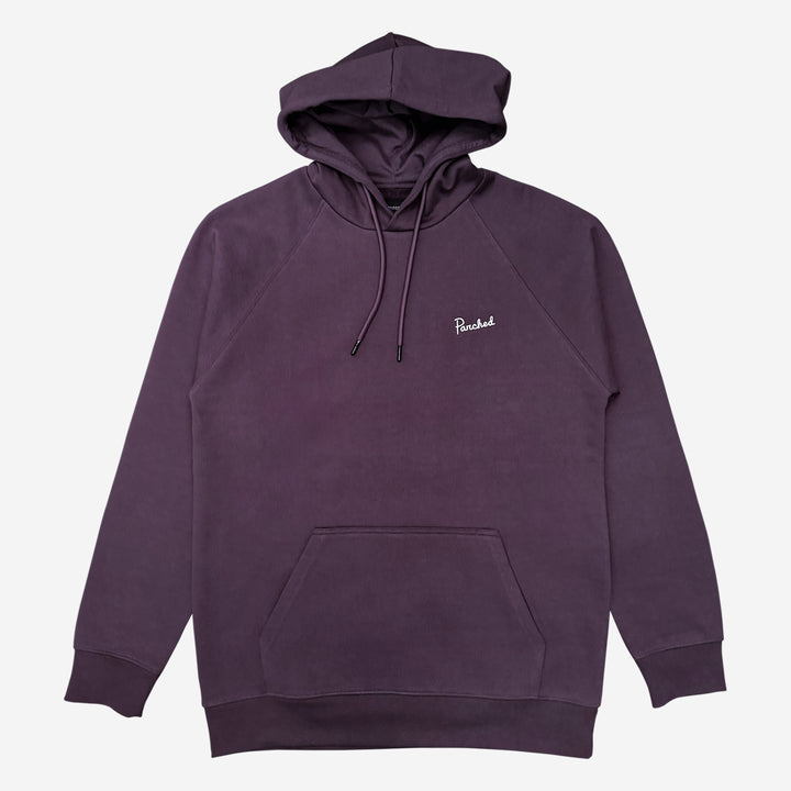 Parched Script Hooded Sweatshirt - Eggplant