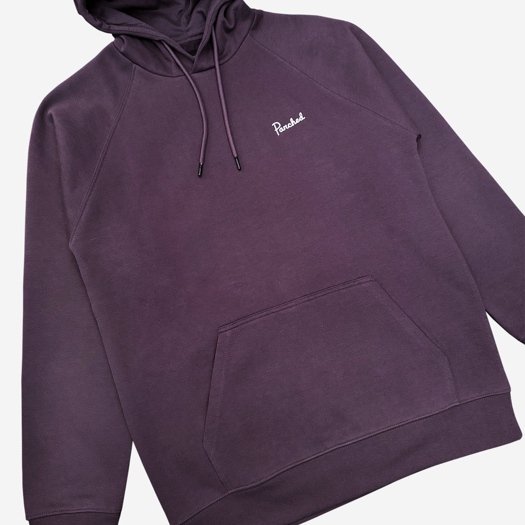 Parched Script Hooded Sweatshirt - Eggplant