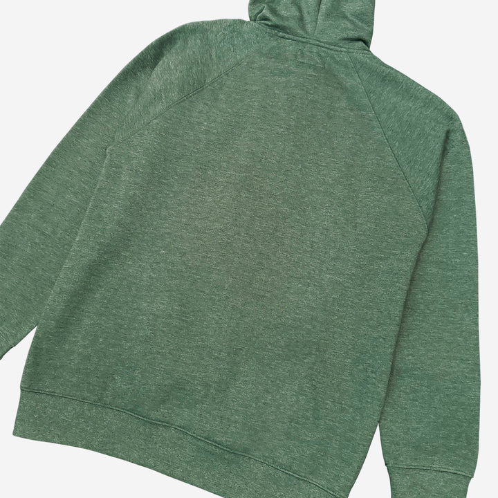 Parched Script Zip-Up Hooded Sweatshirt - Heather Forest