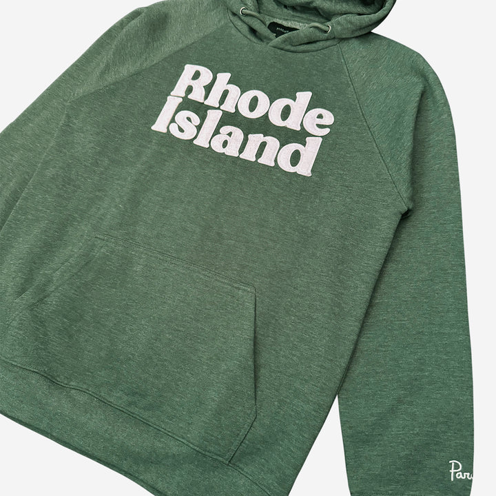 Rhode Island Bubble Hooded Sweatshirt 2.0 - Heather Forest