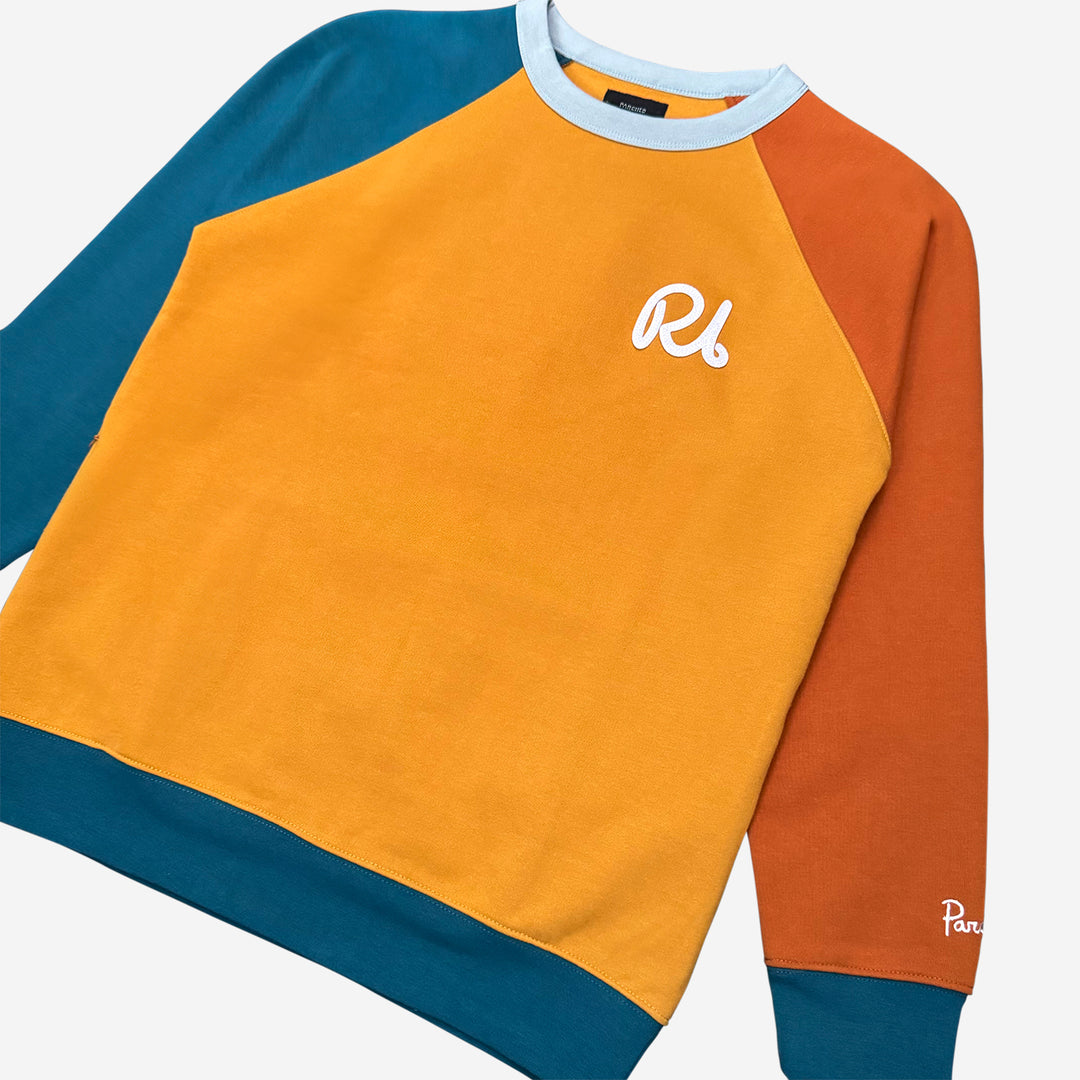 Rhode Island RI Script Pocket Crew Neck Sweatshirt