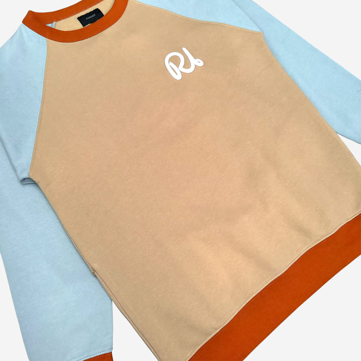 Rhode Island RI Script Pocket Crew Neck Sweatshirt