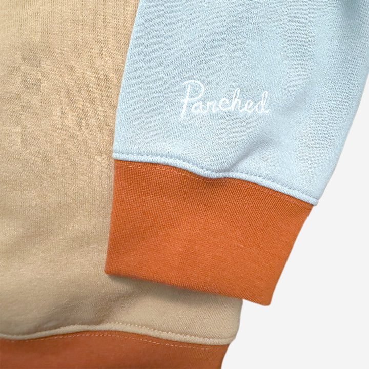 Rhode Island RI Script Pocket Crew Neck Sweatshirt