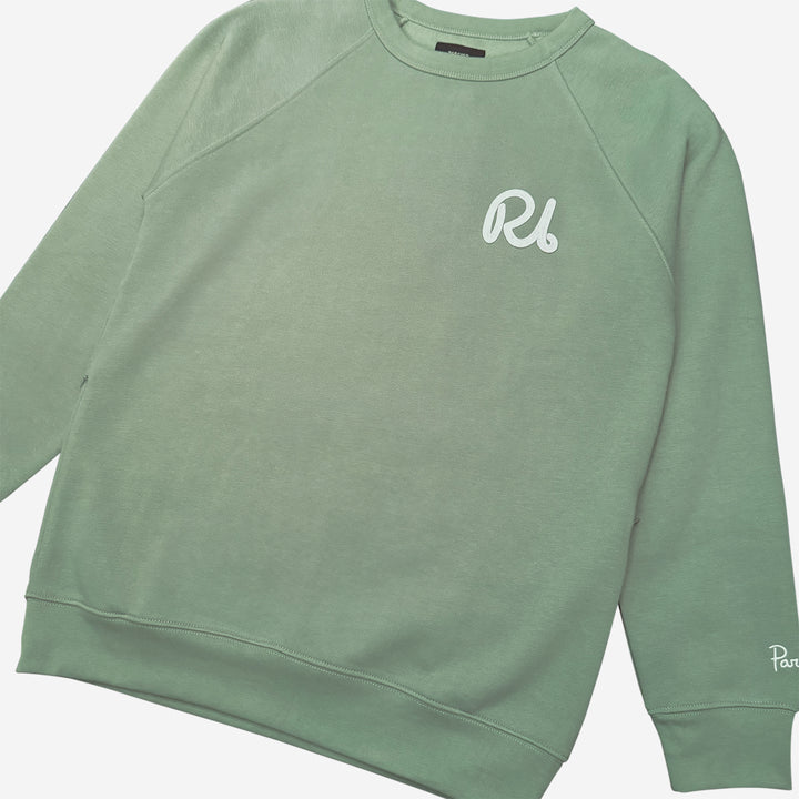 Rhode Island RI Script Pocket Crew Neck Sweatshirt