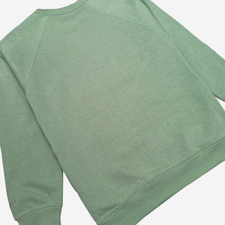 Parched Pocket Crew Neck Sweatshirt - Sage