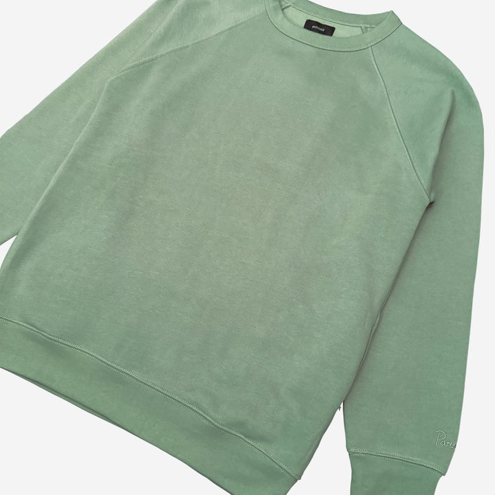 Parched Pocket Crew Neck Sweatshirt - Sage