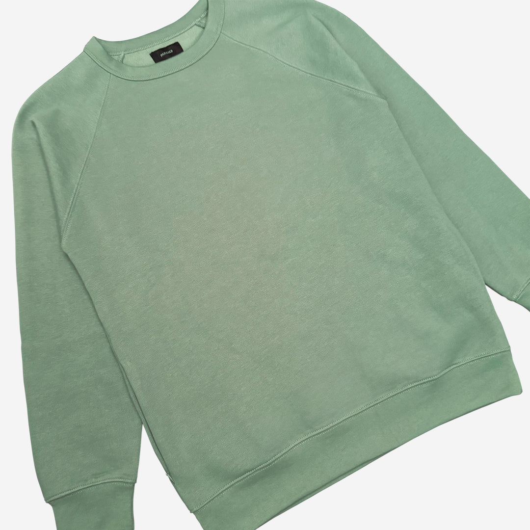 Parched Pocket Crew Neck Sweatshirt - Sage