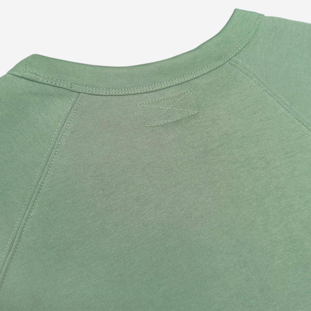 Parched Pocket Crew Neck Sweatshirt - Sage